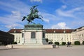 The large-scale bronze equestrian statue of Archduke Karlby by Anton Dominik Fernkorn, Heldenplatz, Vienna, Austria