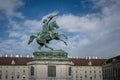 Archduke Charles Statue at Heldenplatz - Vienna, Austria Royalty Free Stock Photo
