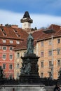 Archduke Johann Fountain, Hauptplatz square, Graz