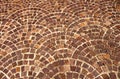 Arched brick background pattern Royalty Free Stock Photo