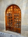 Arched bright colored doors