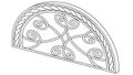 Arched Celtic Knot Pattern for Decorative Elements, vector design Generative AI Royalty Free Stock Photo