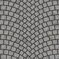 Arched cobblestone pavement texture 012