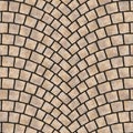 Arched cobblestone pavement texture 069 Royalty Free Stock Photo