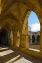 Courtyard of Cathedral of Saint Nazaire, Beziers Royalty Free Stock Photo