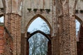 Arched door at Tartu Cathedral Royalty Free Stock Photo