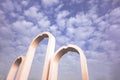 Arched doors under the sky Royalty Free Stock Photo