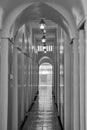 Arched entrance in Black and White Royalty Free Stock Photo