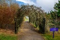 Arched entrance to gardens in Balmoral Castle, Scotland