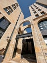 Arched entrance to the Mamilla shopping street in West Jerusalem, Israel