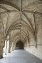 Arched Exterior Hallway of Monastery of Jeronimos Royalty Free Stock Photo