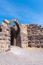 Arched features of Belvoir Fortress, Kohav HaYarden National Park in Israel.