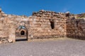 Arched features of Belvoir Fortress, Kohav HaYarden National Park in Israel.