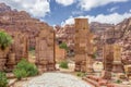 Arched Gate in the ancient city of Petra (Jordan) Royalty Free Stock Photo