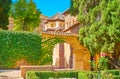 The arched gate to Nasrid Palace, Alhambra, Granada, Spain Royalty Free Stock Photo