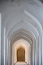 Arched hallway perspective in Bukhara, Uzbekisan.