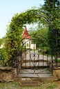 Arched iron gateway Royalty Free Stock Photo