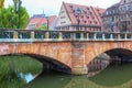 Arched medieval bridge