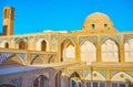 The arched walls of Agha Bozorg Mosque, Kashan, Iran Royalty Free Stock Photo
