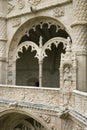 Arched Ornate Relief at the Monastery of Jeronimos Royalty Free Stock Photo