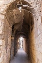 Arched pasageway in an alley in Old Cairo Royalty Free Stock Photo