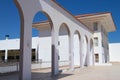 arched passage with access to the veranda on the coast of the red sea in egypt Royalty Free Stock Photo