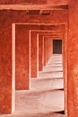 Arched passage in Charbagh, or Mughal gardens