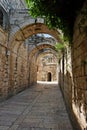 Arched passage in the Old City of Jerusalem