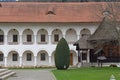 Arched in Sambata de Sus monastery in Transylvania, Romania Royalty Free Stock Photo