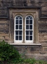 Arched sliding sash windows Royalty Free Stock Photo