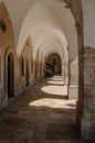 Arched stone passage in the Old City of Jerusalem Royalty Free Stock Photo