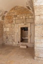 The arched tunnel under the residential buildings on the west wall in the south part the Temple Mount in the Old Town of