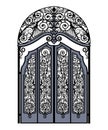 Arched vintage gate