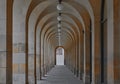 Arched walkway in Manchester city centre