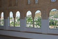 Arched windows, Alhambra Palace. Royalty Free Stock Photo