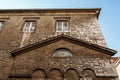 Arched Windows in Ancient House in Pula Royalty Free Stock Photo