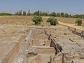 Ruins and fields of Italica, Roman city in the province of Hispania Baetica