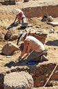 Archeological excavations in the Roman Sisapo City, La Bienvenida, Ciudad Real province, Spain