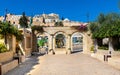 Archeological site with excavation of ancient City of David quarter in Kidron Valley aside of Jerusalem Old City in Israel