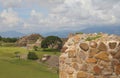 Pyramids of the archaeological Site of Monte AlbÃÂ¡n XVI Royalty Free Stock Photo