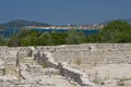 Archeological site and view to Pirovac Royalty Free Stock Photo