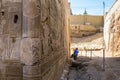 Archeologists at chnum temple, esna