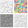 100 archeology icons set variant