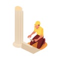 Archeology Isometric Icon