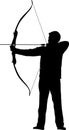 Archer bow arrow Royalty Free Stock Photo