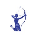 Archer vector illustration design. Archer Silhouette. Archer Sport design template