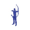 Archer vector illustration design. Archer Silhouette. Archer Sport design template