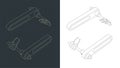 Archery arrow rests compound bow shelf isometric drawings