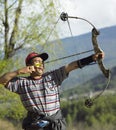 Archery in Bhutan Royalty Free Stock Photo