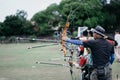 Archery branch training for NPC athletes National Paralympic Committee Yogyakarta special region to prepare for the XX-2020
